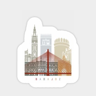 Badajoz skyline poster Sticker